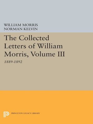 cover image of The Collected Letters of William Morris, Volume III